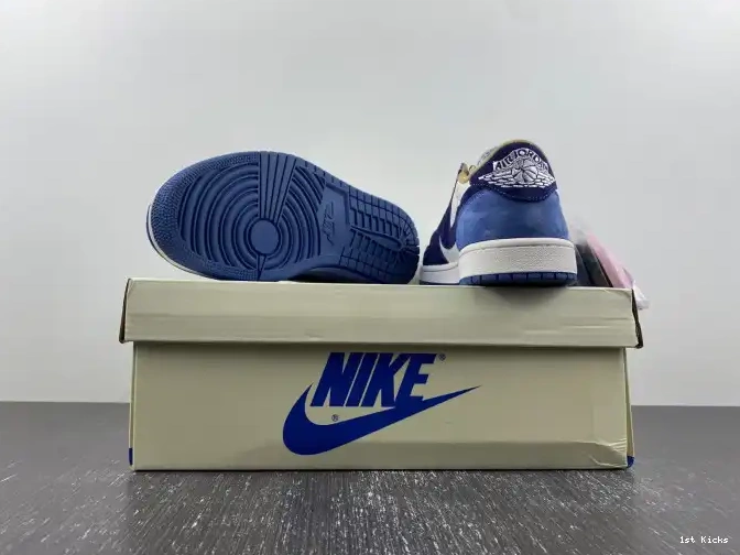 1st Kicks SCOTT DM7866-808 X TRAVIS CUSTOM AIR 1 JORDAN 0615